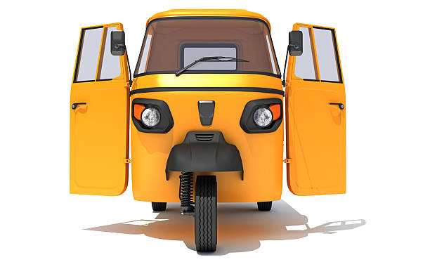 istock Pickup Mini Truck Carrier 3D rendering on white background 2215596759