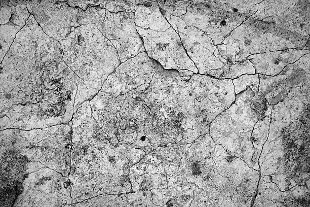 istock Cracked concrete slab. The background image. 2215598677