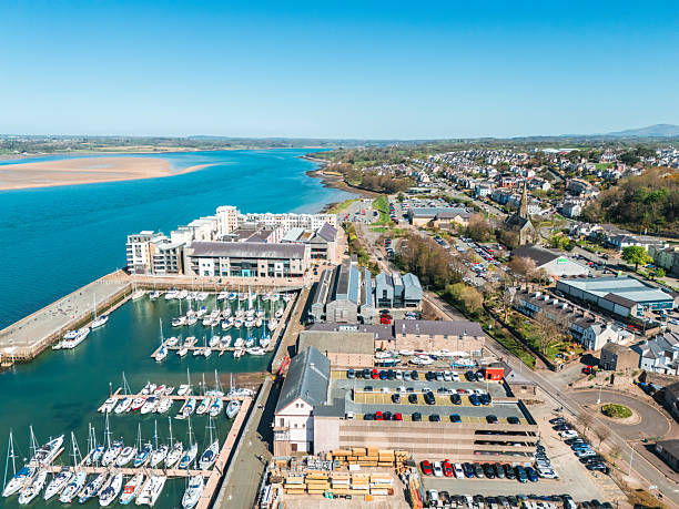 istock Caernarfon waterfront showing the harbour and town on a sunny day 2215602819