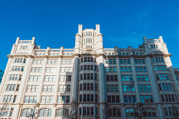istock Royal liver building standing tall in liverpool, england, uk 2215618513