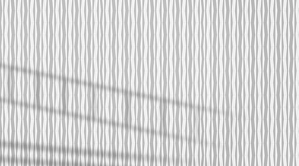 istock A 3D white ceramics wall display of abstract sunlight on an empty white wall in the morning. The background shows a blank sun light shadow, and a modern panel backdrop for a sunny room space wallpaper studio. 2215631746