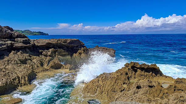 istock Crashing Waves on the Rocky Coast 2215632781