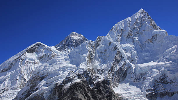 istock Blue sky over Mount Everest and Nuptse. 2215658344