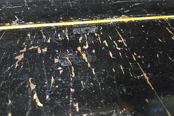 istock Vintage Distressed Black Wooden Surface Texture for Backgrounds and Design Projects 2215662871