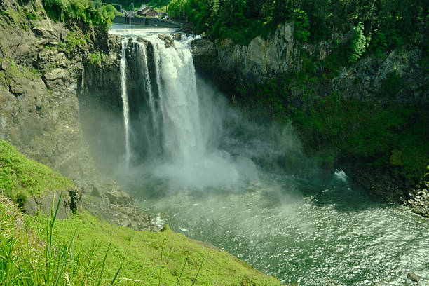 istock Snoqualmie, Washington, USA at Snoqualmie Falls at twilight 2215663270
