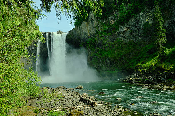 istock Snoqualmie, Washington, USA at Snoqualmie Falls at twilight 2215663272
