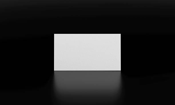 istock Business card on black 2215666531