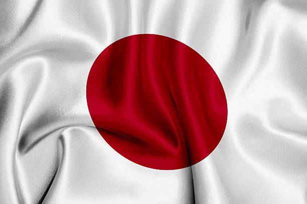 istock Flag of Japan waving background 2215671778