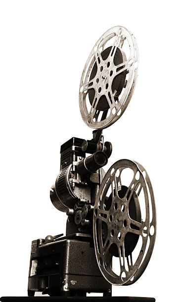 istock Old movie projector isolated 2215685633