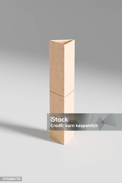 Triangular Large Container Triangular Paper Tube Mockup Recyclable Triangle Stick Container ...