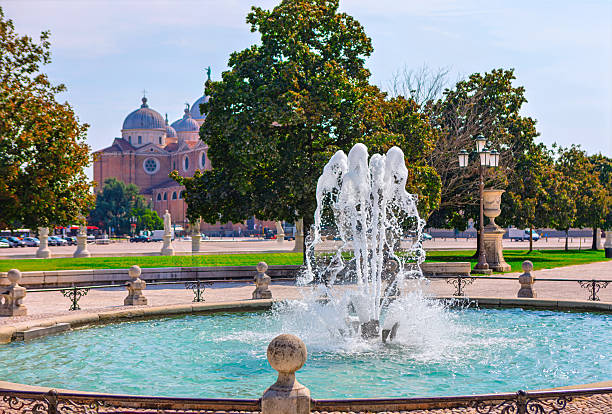Prato della Valle in Padua with striking fountain