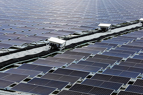 istock Floating Solar Farm on Water Surface for Renewable Energy Production 2215693804
