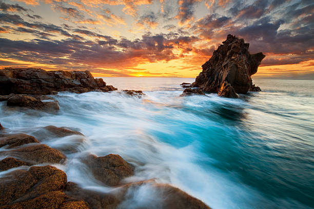 istock Beautiful sunrise on ocean coast 2215696666