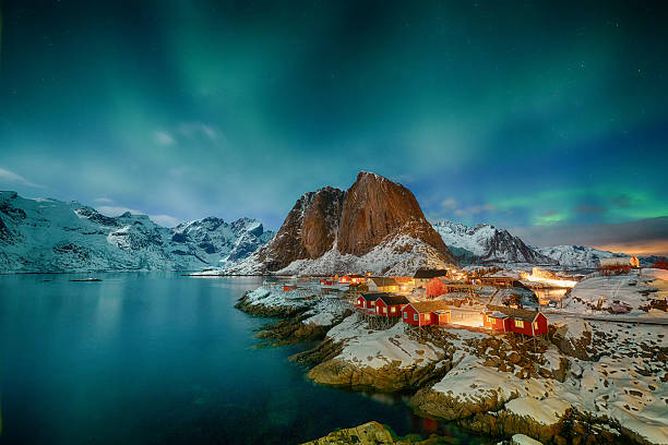 istock Aurora borealis over Hamnoy in Norway 2215704424