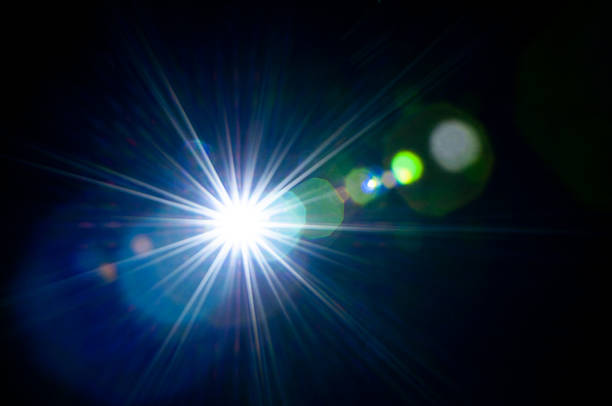 istock Sun flare on the black background 2215710575