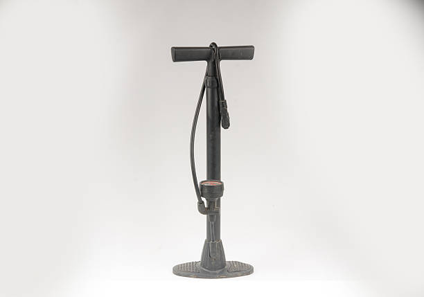 istock pump isolated on pressurized air pump on a white background. 2215710598
