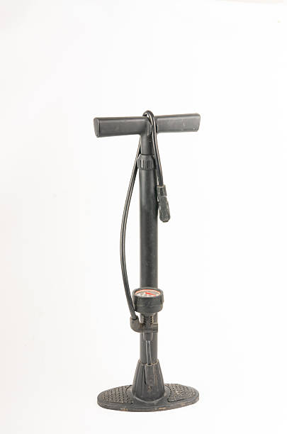 istock pump isolated on pressurized air pump on a white background. 2215710812