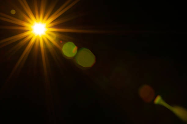 istock Sun flare on the black background 2215712419