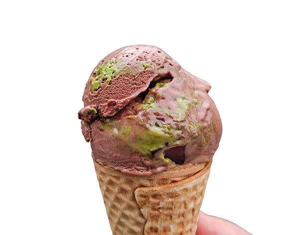 istock Dubai chocolate ice cream isolated on white 2215715851