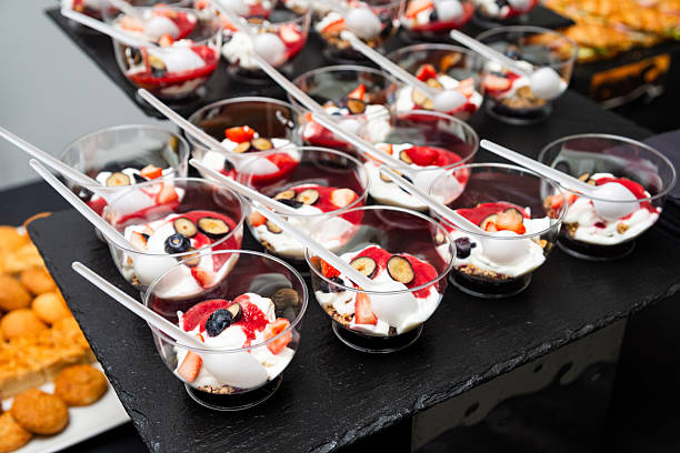istock Assorted Dessert Cups with Yogurt and Berries. 2215720412