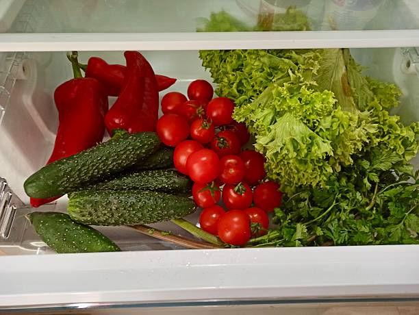 istock Horizontal photo of assorted vegetables in fridge drawer 2215722421