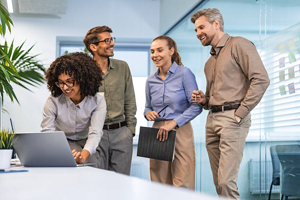 istock Business team discussing together business plans in office. 2215724739