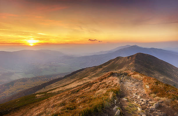 istock Beautiful autumn sunset in Bieszczady mountains - Poland 2215724812
