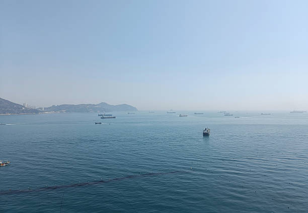 istock Korea, Busan, view of coastline and ships 2215727856