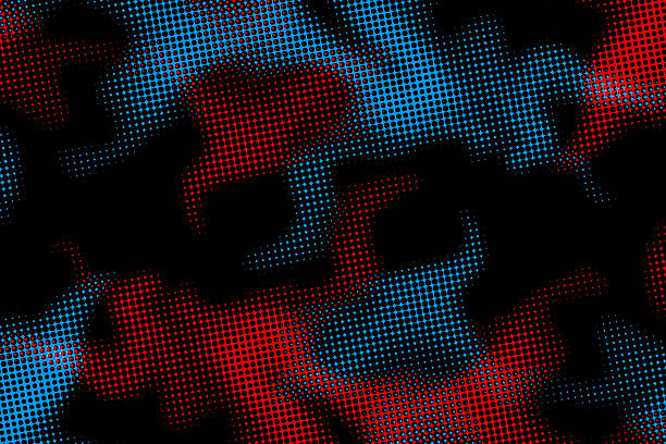 istock Modern Dark Colorful Halftone Background. Technology Banner. Abstract Business Wallpaper. Vector Illustration 2215735594