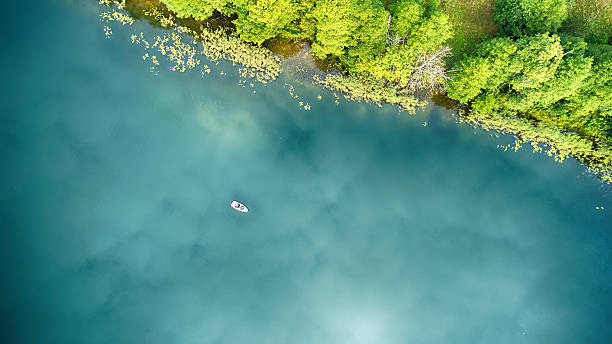 istock Aerial landscape from the drone- lake shore 2215737604