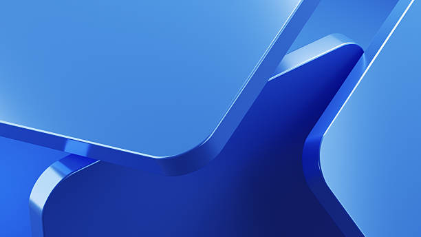 Abstract Blue Geometric Design with Sleek and Modern Feel