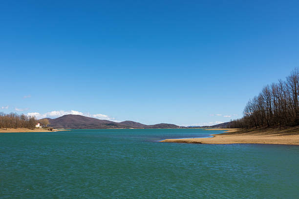 Wonderful scenery around the artificial Plastira lake, Karditsa, Greece