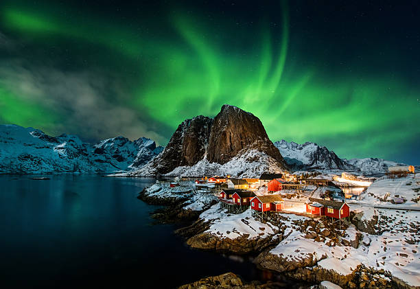 istock Aurora borealis over Hamnoy in Norway 2215767275