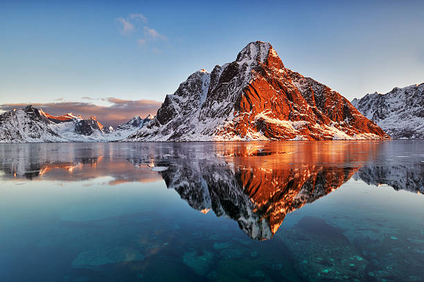 istock Beautiful sunrise in Norway - lofotens 2215770231