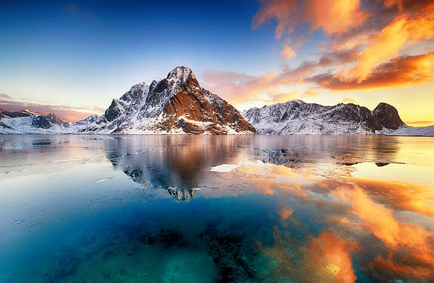 istock Beautiful sunrise in Norway - lofotens 2215770509