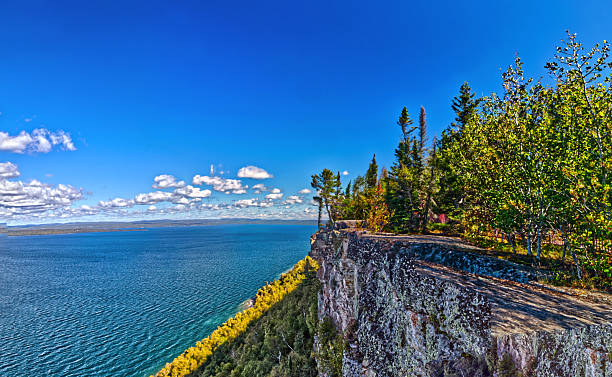 istock Beautiful tall cliff overlooking Lake Superior near Thunder Bay, ON, Canada 2215770629