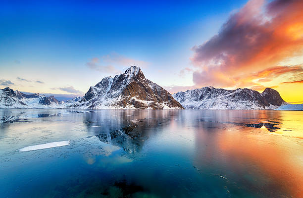 istock Beautiful sunrise in Norway - lofotens 2215770695