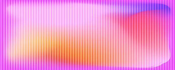 istock Modern abstract background with vertical lines, soft gradient in pink, purple and orange tones. Smooth and flowing aesthetic, fractal glass gradient background 2215774562