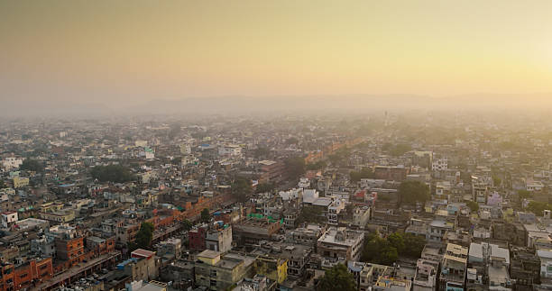 istock Chandpole at Sunrise in Pink City, Jaipur - Drone Shot 2215778043
