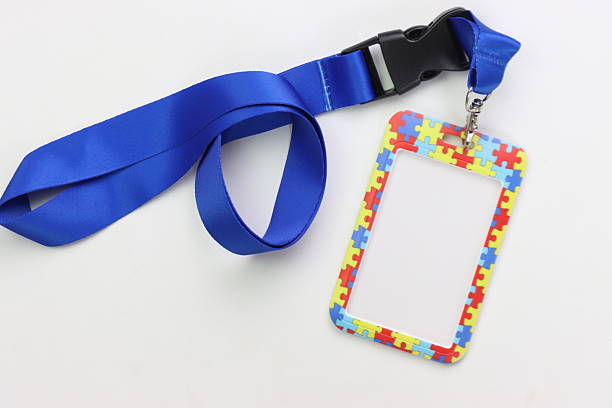 istock Autism employee identification card isolated in a white background 2215778250