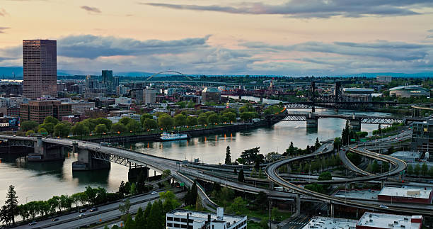 istock The Willamette River Flowing Through Portland and Under the Morrison Bridge 2215783718
