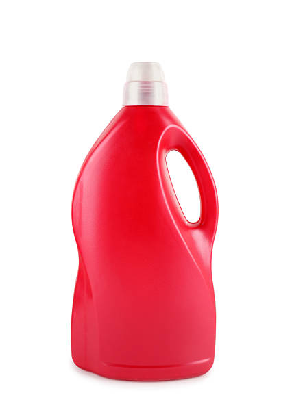 istock Laundry detergent in bottle isolated on white 2215790569