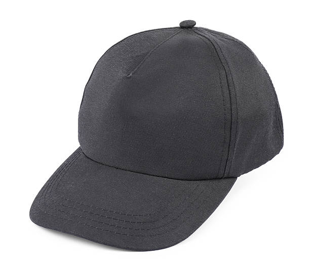 istock Stylish black baseball cap isolated on white. Mockup for design 2215790672