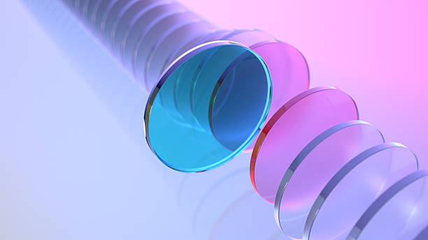 abstract background. transparent circles in a row. stand out from the crowd