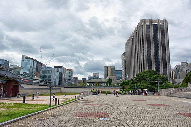 Downtown Seoul Korea 서울 광화문 광장