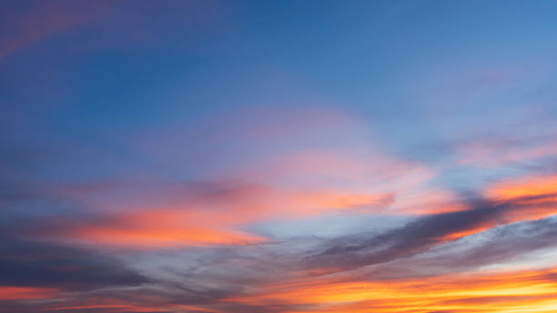 istock Beautiful colorful gradient sky after sunset, Nature background 2215813215