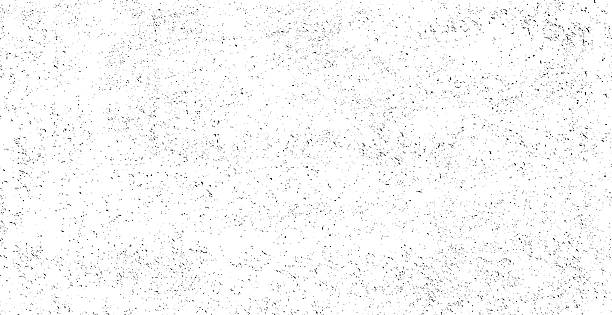 Distressed paper background Distressed paper background. Grain noise. Dust effect overlay. Sand texture. Snow pattern. Black ink splash. Grainy isolated on white. Vector illustration, EPS 10. grunge image technique stock illustrations