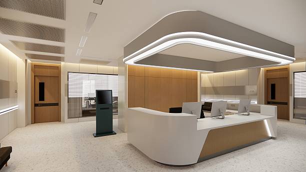 istock Modern Luxury Hospital Room Interior With Empty Bed, Armchair.Modern operation room.Modern operation room. 2215826639