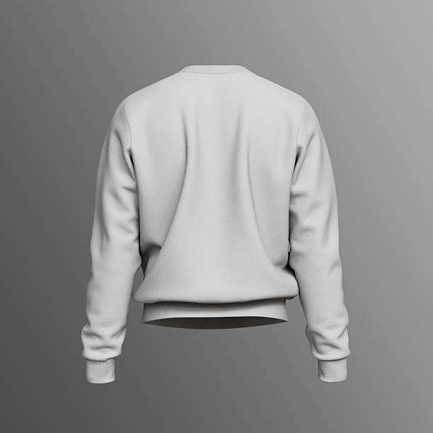 istock Gray Crew Neck Sweat Shirt Mock up. 3D Rendering. 2215828105