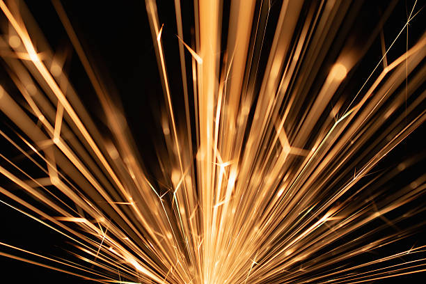 istock stars of iron, explosion of sparks from an electrical short circuit 2215828492
